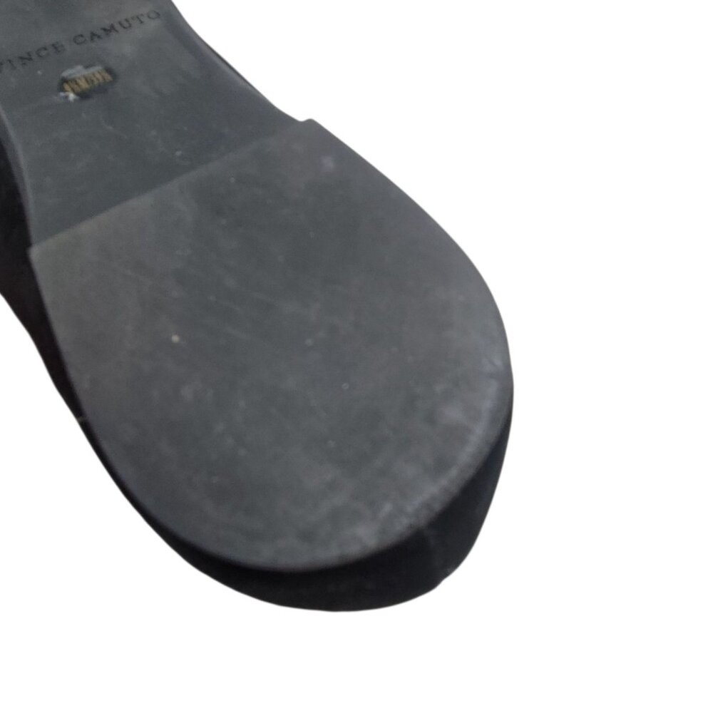 Vince Camuto Black Suede Womens Slip-On Loafers Shoes Size 9.5M VV Ramore - Picture 5 of 14